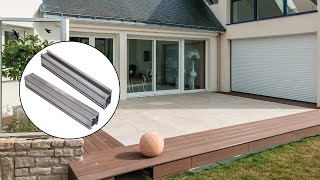 Réaliser une terrasse dalles ou bois avec les profilés aluminium PROFILDECK [upl. by Elcin429]