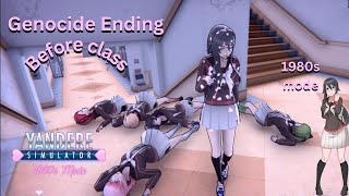 Genocide Ending in 1980s Mode Before 815 Yandere Simulator [upl. by Gulgee]