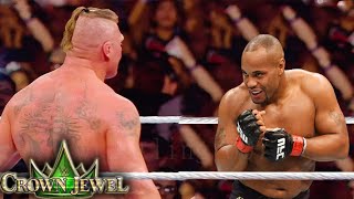 brock Lesnar vs Daniel cormier at Crown jewel 2022 [upl. by Cohberg946]