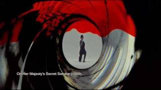 James Bond 007 Gun Barrels 1962  2008 [upl. by Ahsinned]