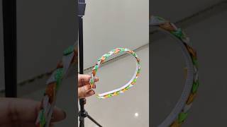 how to make republic day special hair band using colourfull sheetviralDiyhairband for girls [upl. by Maddis776]