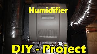 Honeywell Humidifier Install  YOU CAN DO IT in 1 HOUR 🔥🔥🔥 [upl. by Esidnac]