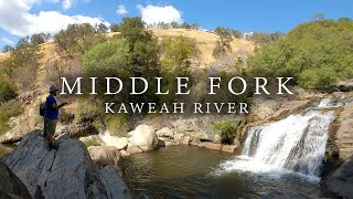 Fishing the Middle Fork Kaweah River  Sequoia National Park [upl. by Hsiwhem145]