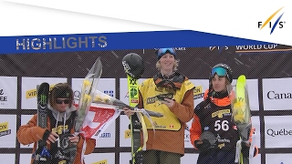 Highlights  Swiss Ragettli wins Ski Slopestyle contest in Stoneham  FIS Freestyle Skiing [upl. by Aisanahta]