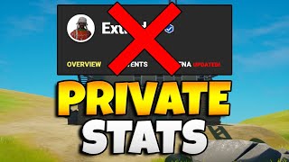 How to PRIVATEHIDE Your Fortnite Tracker Stats Quick And Easy [upl. by Gnod]