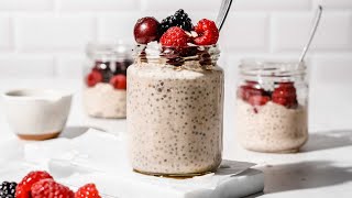 Protein Overnight Oats without Protein Powder [upl. by Mccartan]