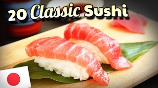 🇯🇵 SUSHI 101 Different Types of Sushi in Japan 🇯🇵 [upl. by Trebleda]