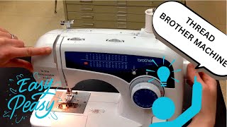 Brother Sewing Machine How to Thread  Thread Brother Sewing Machine [upl. by Hickey905]