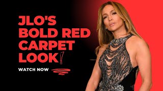 Jennifer Lopez Stuns in Bold Sheer Gown at 2024 Governors Awards  JLo’s Iconic Red Carpet Look [upl. by Yrrac]