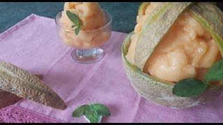 SORBETTO AL MELONE CANTALUPO [upl. by Aititel]