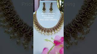 Premium quality necklace with earrings mynascollection imitationjewellary newsongshortsviral [upl. by Sorilda698]