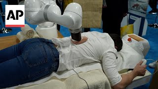 Robotic masseuse uses AI to tailor massage to user’s needs [upl. by Carothers]