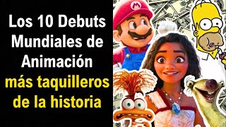 Los Debuts en Taquilla Mundial mas exitosos de la historia para Películas Animadas Moana 2 Frozen [upl. by Limbert]