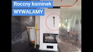 Kominek narożny z płaszczem wodnym Wymiana po roku [upl. by Lillian]