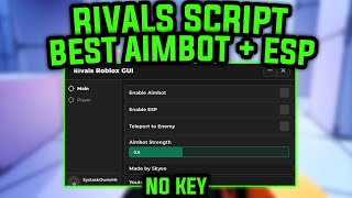 Rivals Script Aimbot  ESP  Kill All OP Hub  Fluxus Delta Arceus X [upl. by Estrin]