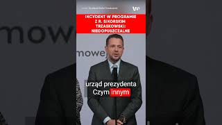 Trzaskowski po incydencie z Sikorskim w programie Olejnik [upl. by Nemad]