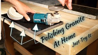 How to Polish Granite At Home Easy and Fast Tutorial [upl. by Reamy256]