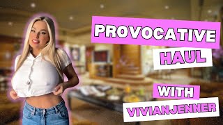 4K Provocative Try On Haul  Get Ready With Vivian 2024 [upl. by Nogras645]