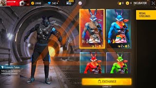 bunny Black bundle🔥😱incubator bunny amazing Bundle🎁👊free Spin free fire [upl. by Lasky385]