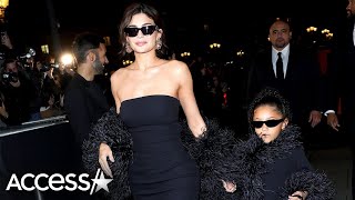 Kylie Jenner TWINS w Daughter Stormi At Paris Fashion Week [upl. by Asilaj]