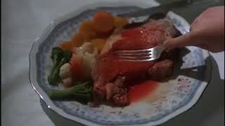 Mommie Dearest Movie Christina Doesnt Eat The Plate Scene [upl. by Lacee]