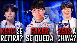 ¿KERIA se Quiere RETIRAR ¿ZEUS a la LPL ¡FAKER sigue para 2025  El Roster de T1 [upl. by Edea113]