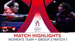 Neda Shahsavari IRI vs Mima Ito JPN  WT G2  Match 1  ITTFWorlds2024 [upl. by Lasonde]