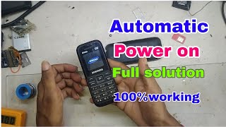 Samsung b110e auto power on solutionsamsung b110e auto onsamsung b110e automatic power on auto on [upl. by Knowland]