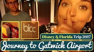 Walt Disney World amp Orlando Vacation Vlog 1  Journey to Gatwick Airport  Krispysmore  Sept 2017 [upl. by Anicnarf667]