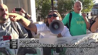 PERGAMINO  MOMENTOS DE LA MARCHA POR LA EDUCACION PUBLICA [upl. by Nivek480]