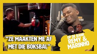 REMY BONJASKY quotMIKE TYSON GAAT PAK SLAAG KRIJGENquot  OP DE BANK [upl. by Eicyak]