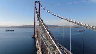 1915 Canakkale Bridge  Worlds Longest Suspension Bridge [upl. by Theresa]