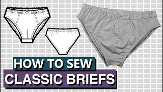 Classic BRIEFS for Men DIY  Sewing Steps  Complete Sew Along  PDF Patterns Boutique [upl. by Taffy822]