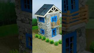 How to build a two story house from stone vfuho diy house miniature [upl. by Monahon]