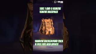 Free fire remove one level and two level backpack 😭😭🥺😔 [upl. by Ibba]