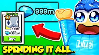 SPENDING 1000000000 DIAMONDS IN PET SIMULATOR 99 [upl. by Halil15]