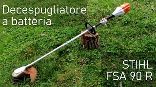 Decespugliatore a batteria STIHL FSA 90 R con testina a filo  Recensione [upl. by Suk795]