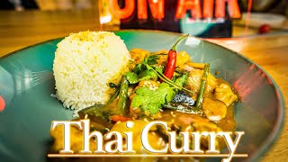 Schnelles Thai Curry mit Hähnchen und Kokosmilch  4K REZEPT [upl. by Adirehs]