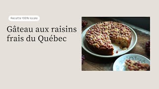 Gâteau aux raisins frais du Québec [upl. by Honey]