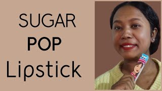 sugar pop lipstick  Shade 11 ruby beautiful bright red colour [upl. by Helmut572]