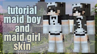 Tutorial  Maid Skin  Pixel Gun 3D 🗝️ [upl. by Anauq508]