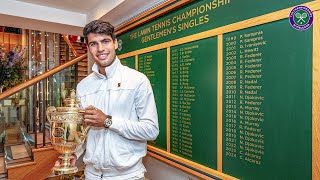 The Champions Walk  Carlos Alcarazs victorious walk back to locker rooms IN FULL  Wimbledon 2024 [upl. by Any461]