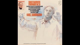 Vinyl Shostakovich  Symphony No 13 quotBabi Yarquot ShirleyQuirkKondrashin [upl. by Eicram]