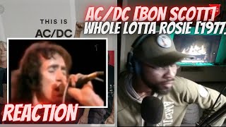 FIRST TIME LISTENING TO ACDC BON SCOTT  WHOLE LOTTA ROSIE FIRST TIME REACTION [upl. by Haze257]