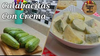 Calabacitas con Crema  Receta Salvadoreña 🇸🇻  pipianes [upl. by Sibylla]