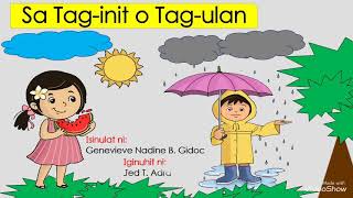 Sa Taginit o Tagulan [upl. by Nannah]