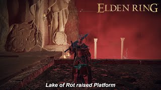 How to get up to the raised Platform in the Lake of Rot ELDEN RING [upl. by Ahseket]