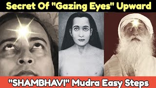 Secret Of Gazing Eyes Upward quotSHAMBHAVIquot Mudra Easy Steps [upl. by Vaenfila]