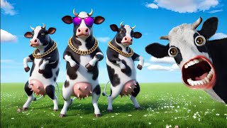 FUNNY COW DANCE FOR 12 MINUTES STRAIGHT  Cow Song amp Cow Videos 2024  Cow music  dancing cow funny [upl. by Aryaz]