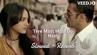 quotTere Mast Mast Do Nainquot  With Lyrics Full Song Dabangg  Salman Khan [upl. by Namyh670]